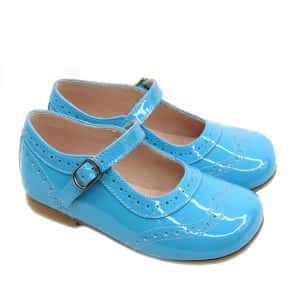 Mercedita Niña picado turquesa