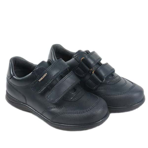 Zapato de niño colegial Pablosky azul marino velcro