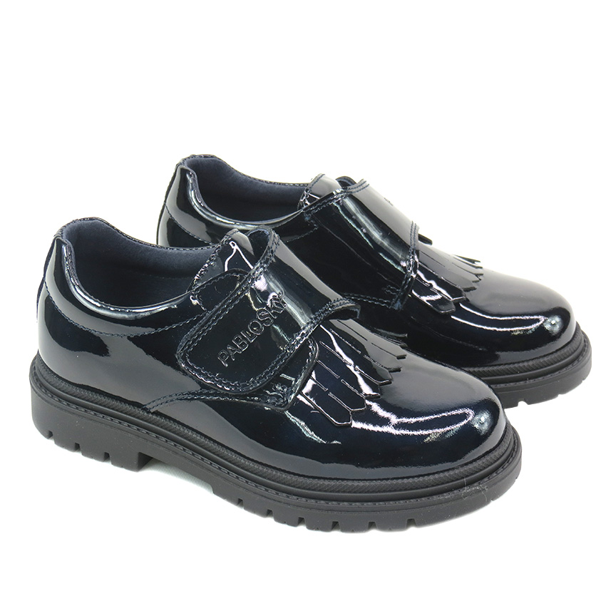 Zapato Niña PABLOSKY Charol marino velcro - Zapatería infantil | Calzado infantil Online Pasitos