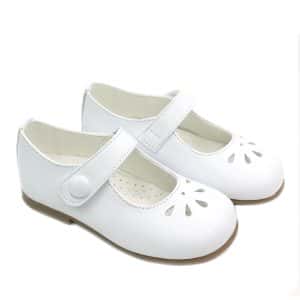 Mercedita Niña piel Blanco Andanines