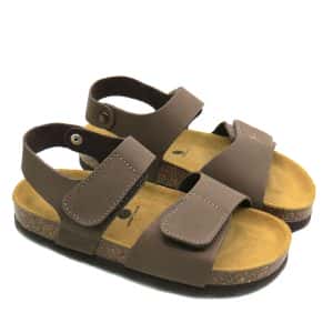Sandalias vestir Marron velcros