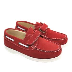 Naútico Serraje Rojo velcro