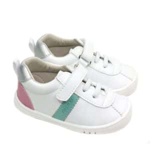 Deportiva Respetuosa Piruflex blanco/fucsia