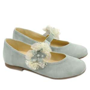 Mercedita Verde Salvia Comunión Andanines