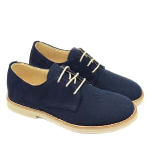 Zapato Niño Comunión lino y ante Marino