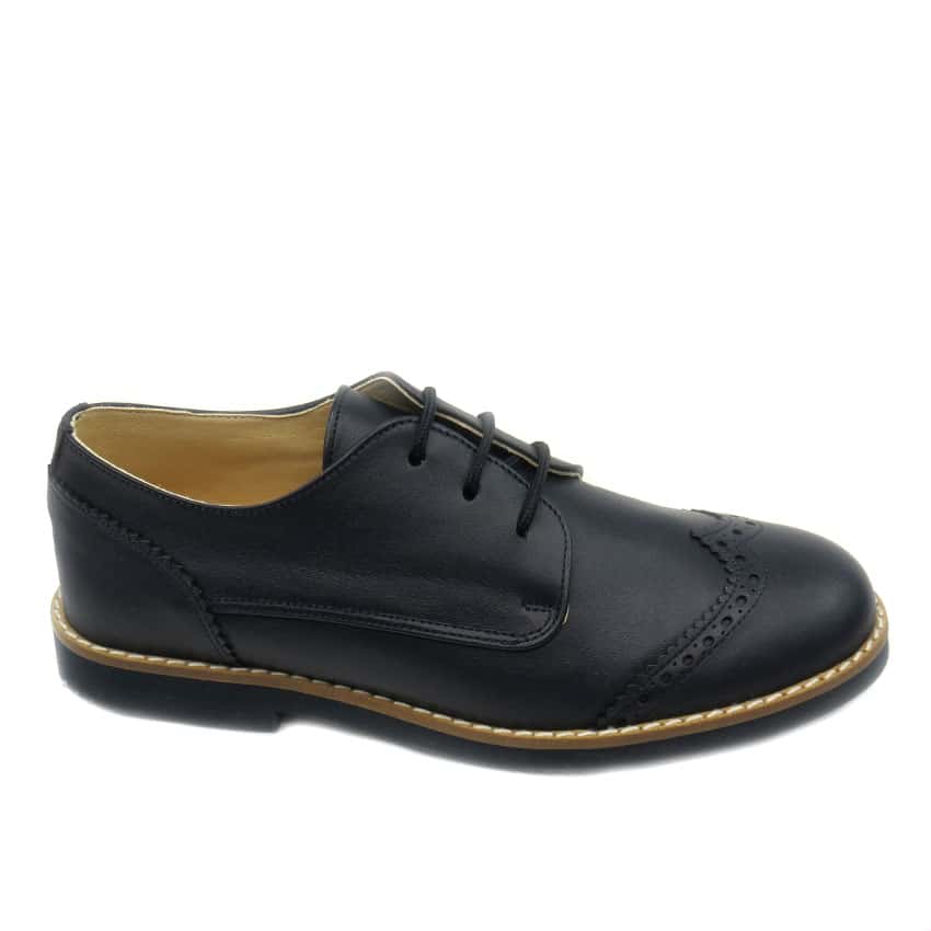 Zapato Comunión piel picado Marino Yowas - Imagen 4