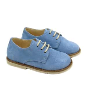 Blucher Niño Serraje Azul