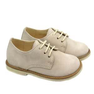 Zapato blucher Niño ante Beige