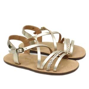 Sandalias Respetuosas Chetto Color Oro