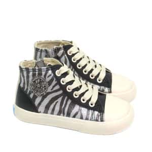 Zapatilla Abotinada Mustang Free Estampado Negro