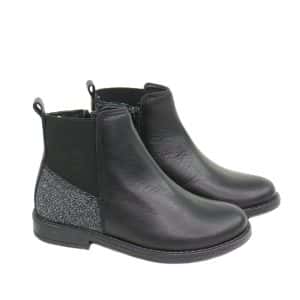 Botin Niña Piel Negro Yowas