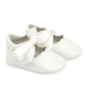 Mercedita Niña Lazo bebé bautizo color beige