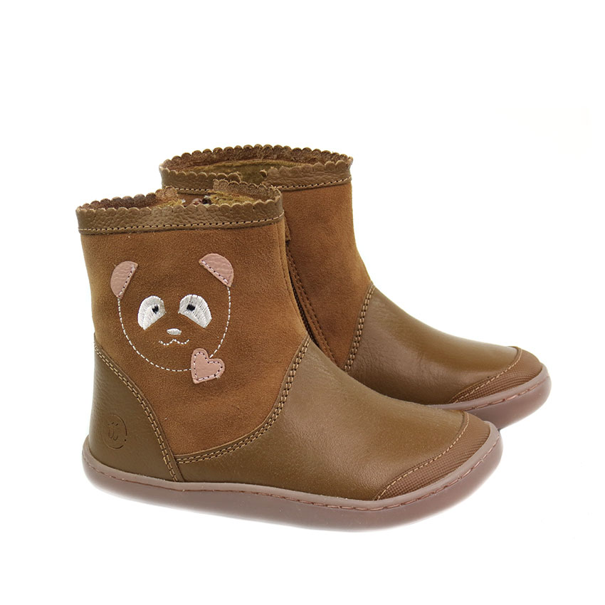 Botas Barefoot Osito Chetto Cuero