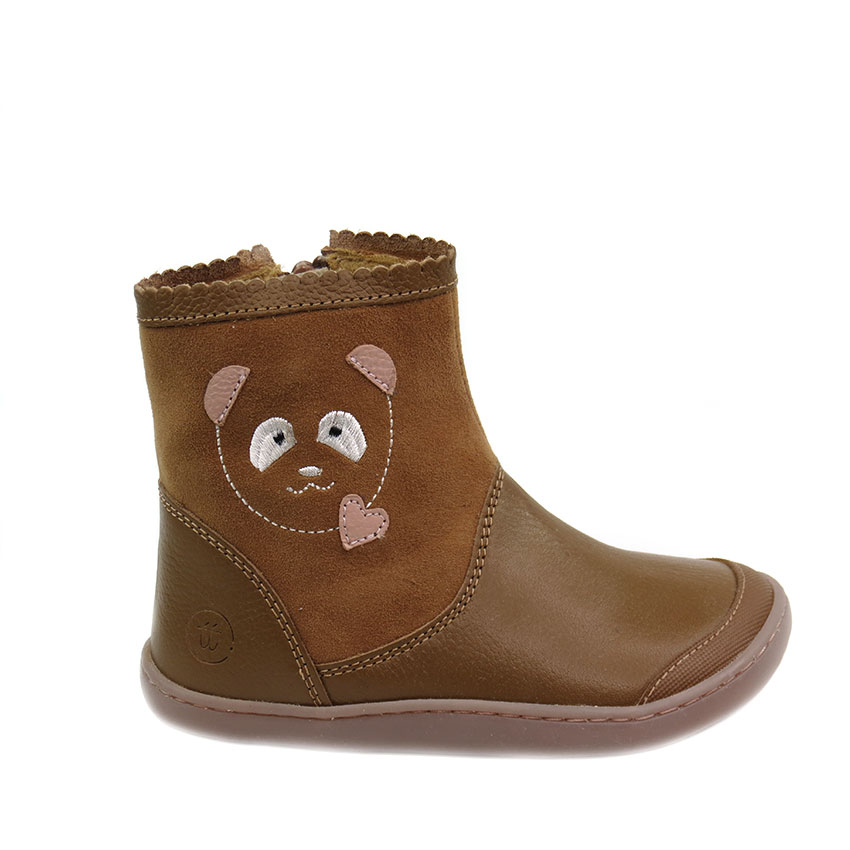 Botas Barefoot Osito Chetto Cuero - Imagen 2