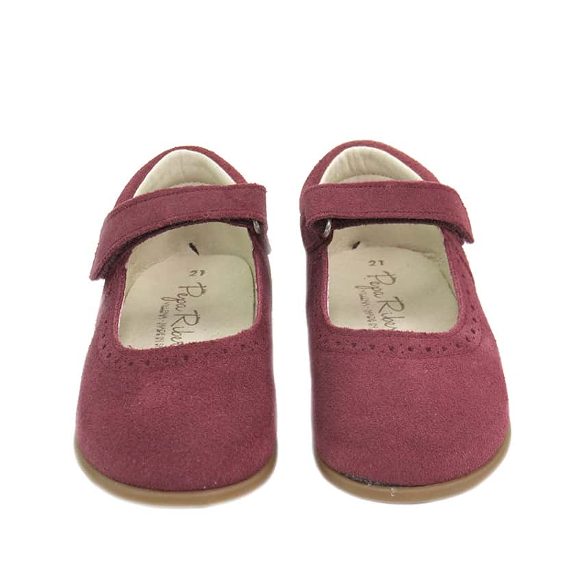 Merceditas niñas Respetuosas Burdeos - Imagen 2