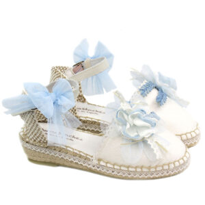 Esparteñas Comunión Niña Azul Juana Sánchez