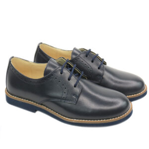 Zapato Comunión Niño piel Azul Marino