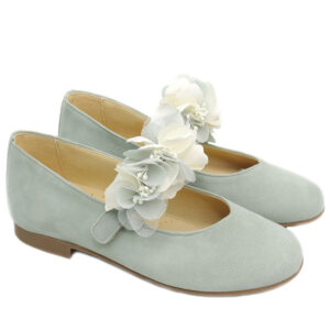 Zapato Niña Comunion Verde salvia Andanines