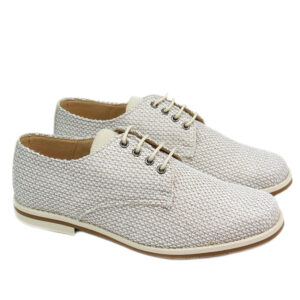 Zapato Niño Comunión  lino trenzado Maria Catalán