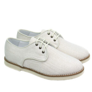 Zapato Comunión Niño color lino beige Claro