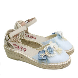 Esparteña Comunión Niña Azul Zoysan