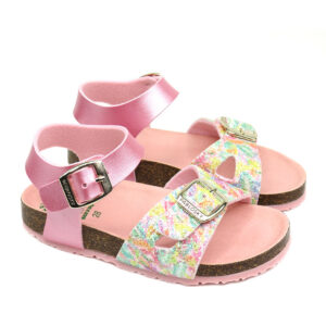 Sandalias Bio Niña Glitter Rosa Pablosky