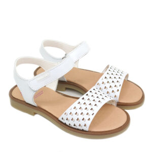 Sandalias Niñas Blancas Pablosky flores
