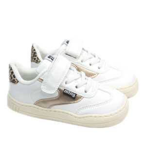 Deportivas Mustang Free Blanca y Oro